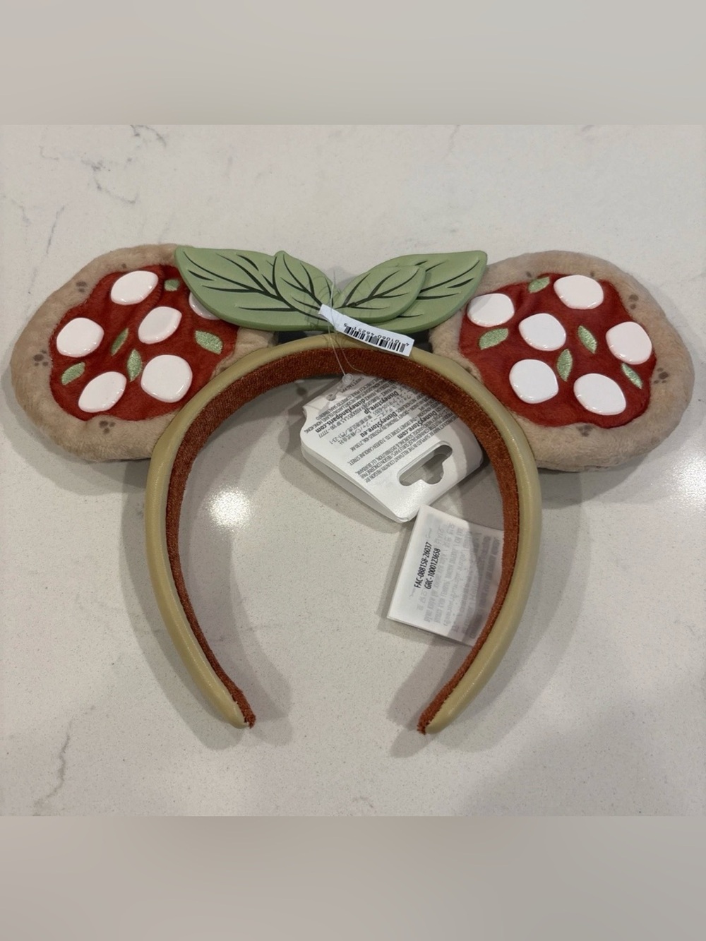 Disney Parks 2026 Epcot Italy Pavilion Pizza Minnie Mickey Mouse Ear Headband
